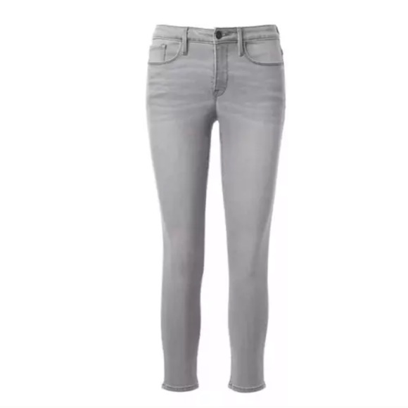 ATHLETA Sculptek Skinny Crop Jean Granite Wash NWT - Picture 4 of 6